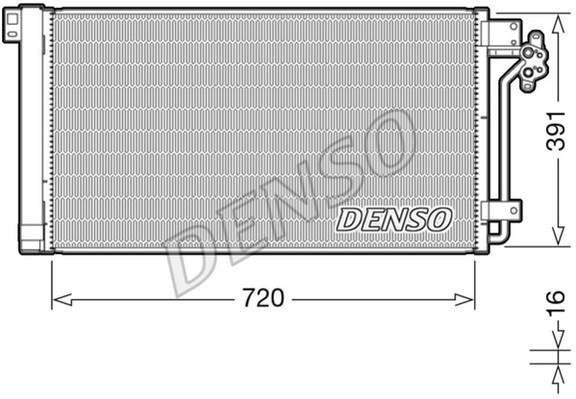 Радиатор кондиционера DCN32020 DENSO фото 1
