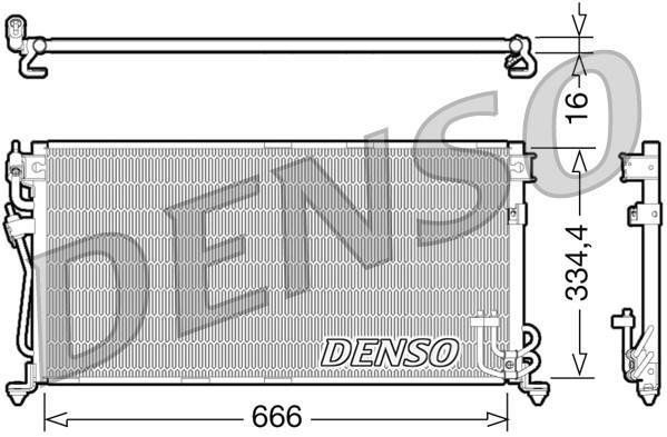 Купить DCN45002 DENSO Радиатор кондиционера Colt (1.3, 1300, 1600)