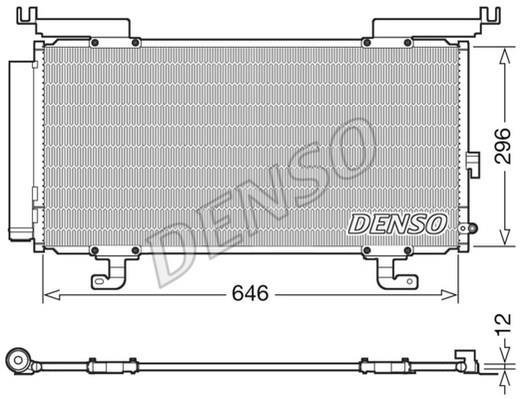Купить DCN36004 DENSO Радиатор кондиционера Аутбек 4 (2.0 D AWD, 2.5 AWD)