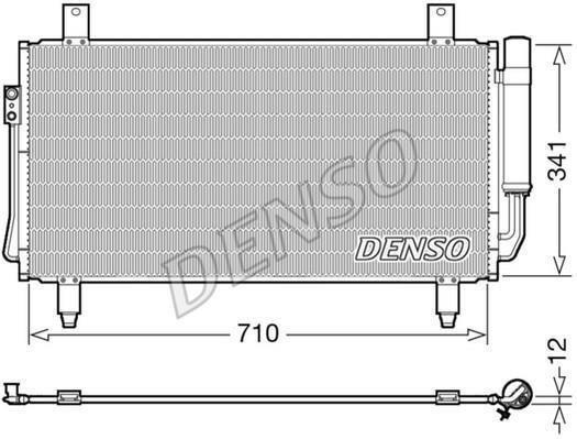Купить DCN45006 DENSO Радиатор кондиционера Аутленер 3 (2.0, 2.3)