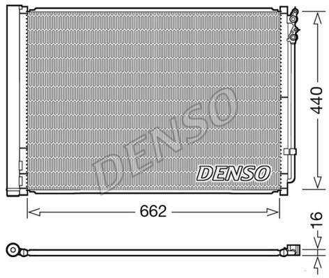 Купить DCN05032 DENSO Радиатор кондиционера BMW F10 (F07, F10, F11, F18) (2.0, 3.0)