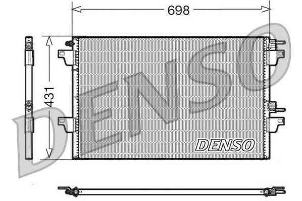 Купить DCN23022 DENSO Радиатор кондиционера Рено