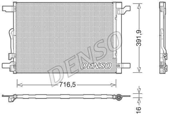 Купити DCN32024 DENSO Радіатор кондиціонера Фольксваген
