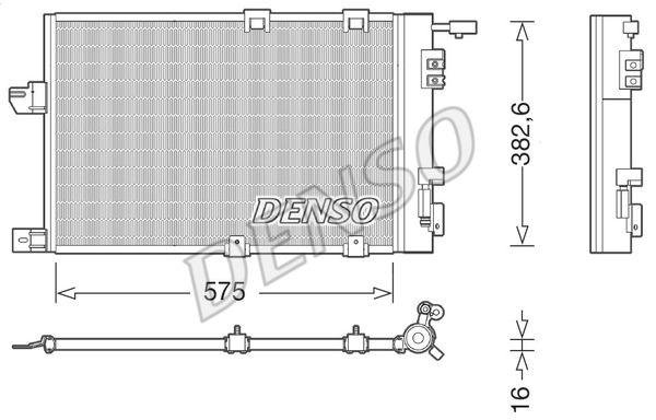 Купити DCN20038 DENSO Радіатор кондиціонера Зафіра А (1.6, 1.8, 2.0, 2.2)