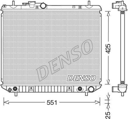 Купить DRM35005 DENSO Радиатор охлаждения двигателя Terios (1.3, 1.3 4WD)