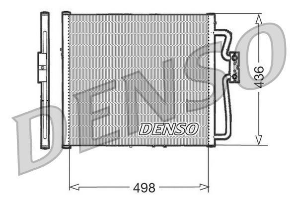 Купить DCN23009 DENSO Радиатор кондиционера Kangoo 1 (1.1, 1.4, 1.5, 1.6, 1.9)