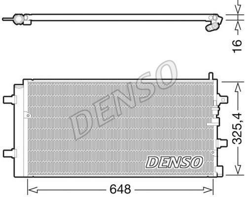 Купити DCN02002 DENSO Радіатор кондиціонера Ауді А6 С5 (1.9 TDI, 2.5 TDI, 2.5 TDI quattro)