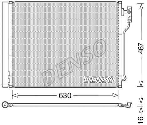 Купить DCN05031 DENSO Радиатор кондиционера BMW F10 (F07, F10, F11, F18) (520 i, 528 i, 528 i xDrive)