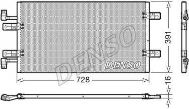 Купить DCN20019 DENSO Радиатор кондиционера Виваро (2.0 CDTI, 2.5 CDTI)