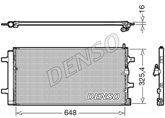 Купити DCN02040 DENSO Радіатор кондиціонера Audi