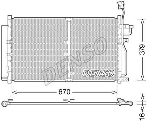 Радіатор кондиціонера DCN15003 DENSO фото 1