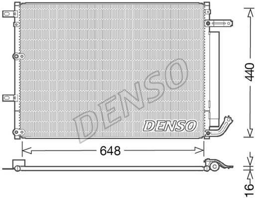 Купить DCN06018 DENSO Радиатор кондиционера Cherokee (2.0 CRD, 3.2 V6)