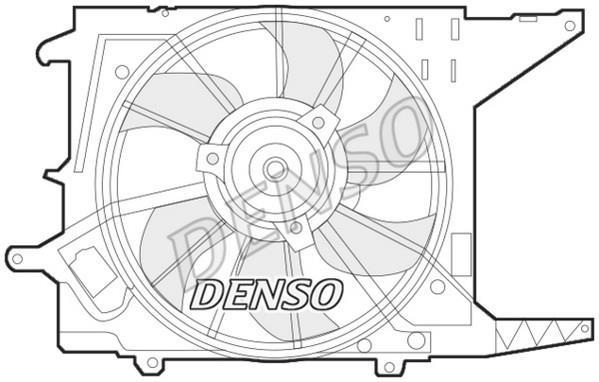 Купити DER37003 DENSO Вентилятор охолодження Логан 1 (1.5 dCi, 1.6)