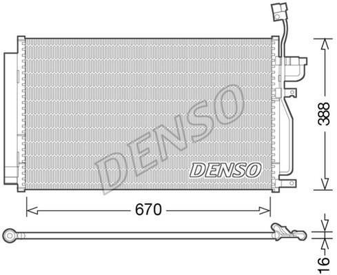 Купить DCN15002 DENSO Радиатор кондиционера Captiva (2.0 D, 2.0 D 4WD)