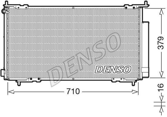Купити DCN40015 DENSO Радіатор кондиціонера Хонда