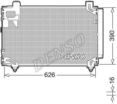 Купить DCN50044 DENSO Радиатор кондиционера Авенсис Т25 2.0 D-4D