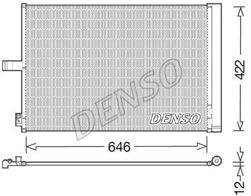 Радіатор кондиціонера DCN17027 DENSO фото 1