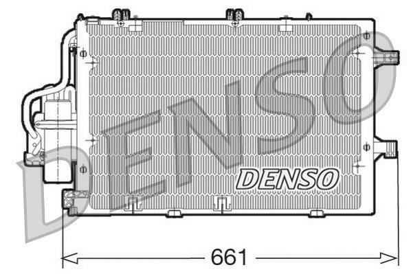 Купить DCN20015 DENSO Радиатор кондиционера Corsa C (1.0, 1.2, 1.4, 1.8)