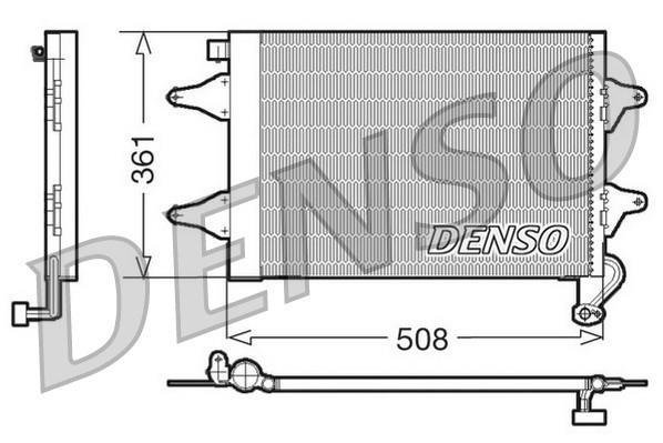 Купити DCN27004 DENSO Радіатор кондиціонера Polo (1.2, 1.4, 1.6, 1.8, 1.9)