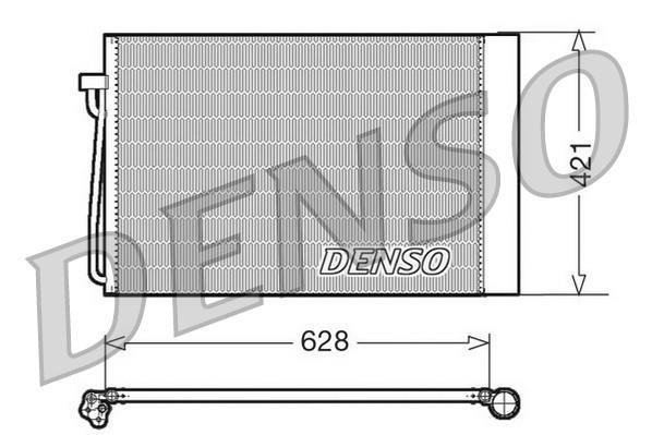 Купить DCN05018 DENSO Радиатор кондиционера BMW E60 (E60, E61)