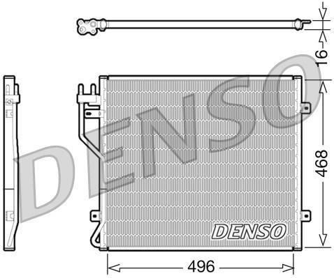 Купить DCN06010 DENSO Радиатор кондиционера Cherokee (2.4, 2.5, 3.7)