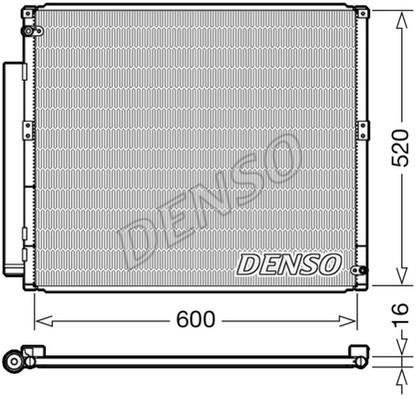 Купить DCN50051 DENSO Радиатор кондиционера Toyota