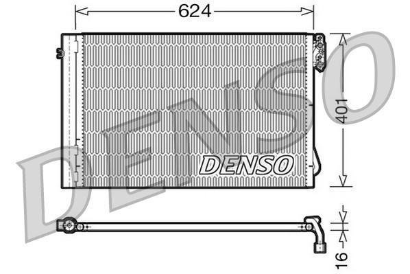 Купити DCN05011 DENSO Радіатор кондиціонера БМВ Х1 Е84 (sDrive 18 i, xDrive 25 i, xDrive 28 i)