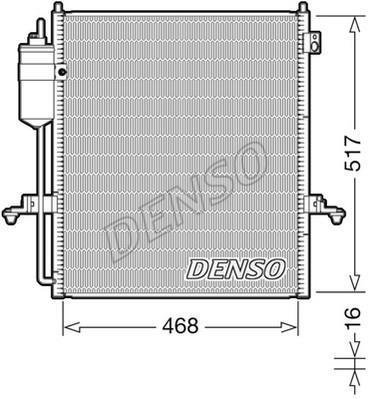 Купить DCN45004 DENSO Радиатор кондиционера