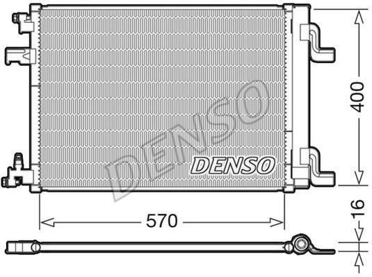 Купить DCN20001 DENSO Радиатор кондиционера Опель