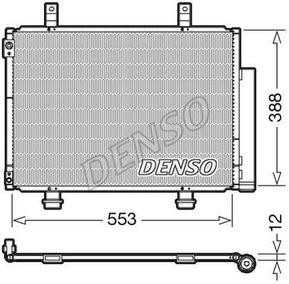 Купити DCN47007 DENSO Радіатор кондиціонера Swift 4 (1.2, 1.3 DDiS)