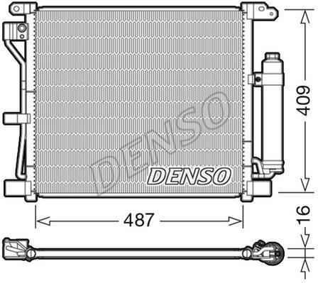 Купить DCN46019 DENSO Радиатор кондиционера Ниссан