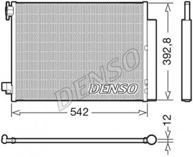 Купить DCN37004 DENSO Радиатор кондиционера Captur (0.9, 1.2, 1.5)