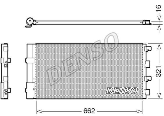 Купить DCN37003 DENSO Радиатор кондиционера Дастер (1.5 dCi, 1.6 16V)