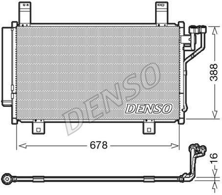 Купити DCN44009 DENSO Радіатор кондиціонера Mazda