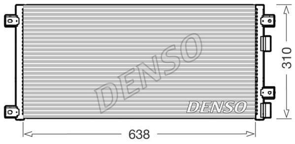 Купить DCN12006 DENSO Радиатор кондиционера Дейли (2.3, 2.8, 3.0)