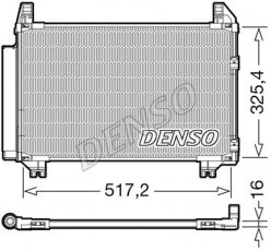 Купити DCN50101 DENSO Радіатор кондиціонера Ярис (1.0, 1.3, 1.8)