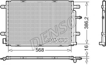 Купить DCN02039 DENSO Радиатор кондиционера Audi