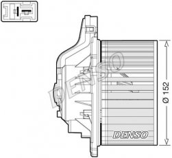 Купить DEA41015 DENSO Вентилятор печки Hyundai i30 (1.4, 1.6)