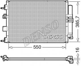 Купити DCN10046 DENSO Радіатор кондиціонера Фокус 3 (1.5 TDCi, 1.5 TDCi ECOnetic, 1.6 TDCi)