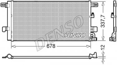 Купити DCN02001 DENSO Радіатор кондиціонера