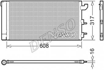 Купити DCN09144 DENSO Радіатор кондиціонера Panda (1.1, 1.2, 1.2 LPG)