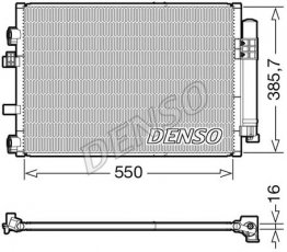 Купити DCN10044 DENSO Радіатор кондиціонера С Макс 2 1.6 TDCi