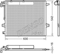 Купити DCN17057 DENSO Радіатор кондиціонера GL-CLASS (3.0, 4.0, 4.7, 5.5)