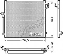 Купити DCN17058 DENSO Радіатор кондиціонера GL-CLASS GLE (2.1, 3.0, 4.7, 5.5)
