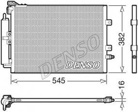 Купити DCN23040 DENSO Радіатор кондиціонера Clio 3 (2.0 16V, 2.0 16V Sport)