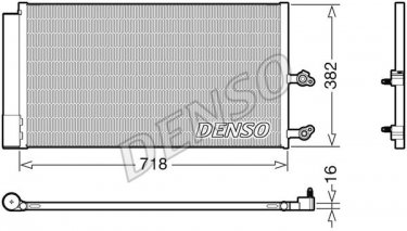 Купити DCN33014 DENSO Радіатор кондиціонера Volvo