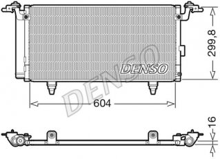 Купити DCN36005 DENSO Радіатор кондиціонера Аутбек 3 (2.0 D, 2.5 i, 3.6 R)