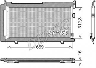 Купити DCN36006 DENSO Радіатор кондиціонера Forester (2.0 D, 2.0 X, 2.0 XT)