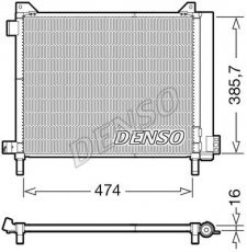 Купить DCN46030 DENSO Радиатор кондиционера Микра (1.2, 1.2 DIG)