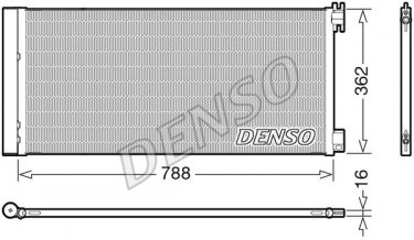 Купить DCN23042 DENSO Радиатор кондиционера Виваро 1.6 CDTI